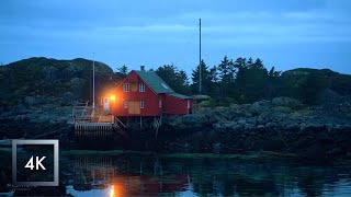 Calming Evening Ocean Sounds in Norway, Nature Sounds for Sleep and Relaxation