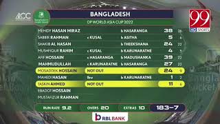 Bangladesh vs Srilanka thriller match Asia cup 2022 match 5