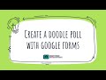 How to Create a Doodle Style Poll in Google Forms!