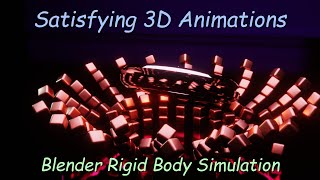 Blender Satisfying 3D Animations - Oddly Satisfying Video | Blender Rigid Body Simulation