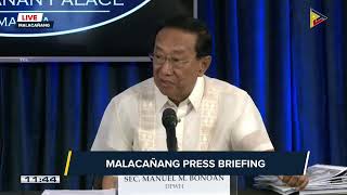 PCO holds a press briefing with DPWH Sec. Bonoan in Malacañang | 14 March 2023