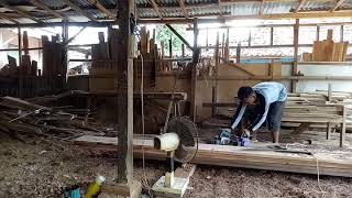 Woodworking Cara menyerut papan 2 mesin