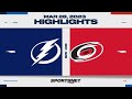 NHL Highlights | Lightning vs. Hurricanes - March 28, 2023