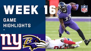 Giants vs. Ravens Week 16 Highlights | NFL 2020