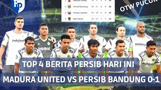 BERITA PERSIB HARI INI 🔥 TOP 4 BERITA PERSIB TERBARU 🔥MADURA UNITED FC VS PERSIB BANDUNG 0-1 🔥