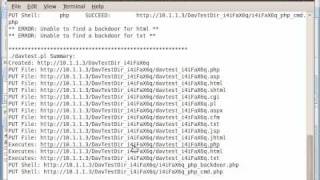 Exploiting PUT Method in WebServer