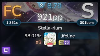 🔴 lifeline | Kano - Stella-rium [Celestial] +HDNC 98.01% (#3 921pp FC) - osu!