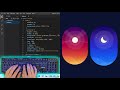 ASMR Programming - Day Night Transition Animation Using HTML CSS - No Talking
