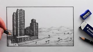 Draw a 3D Skyscraper Building Construction Site: Fast