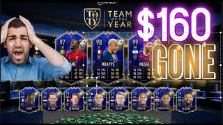 omg i spent $160 on TOTY #fc25 #toty #eafc