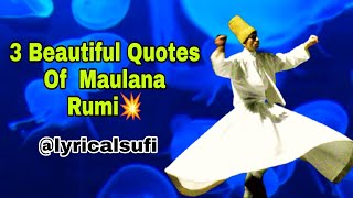 Rumi Beautiful Quotes in Urdu | Rumi Status Short Video | Urdu Quotes | Lyrical Sufi #shorts