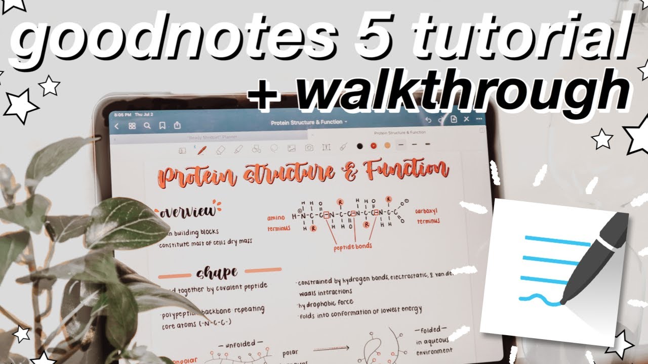 Goodnotes 5 Tutorial Walkthrough Ipad Pro Youtube