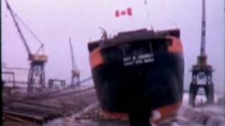 Side Launch Of The Roy A. Jodrey - Collingwood Sept. 09 1965