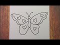 very easy cute butterfly drawing how to draw butterfly