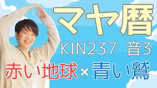 マヤ暦【KIN 237】赤い地球 青い鷲 音3 神回「昔とった杵柄や勲章が今どう 生かされているか エピソード」開運ポイント