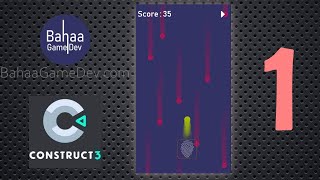 Player and Enemy - Avoid Falling Balls Construct 3 Tutorial