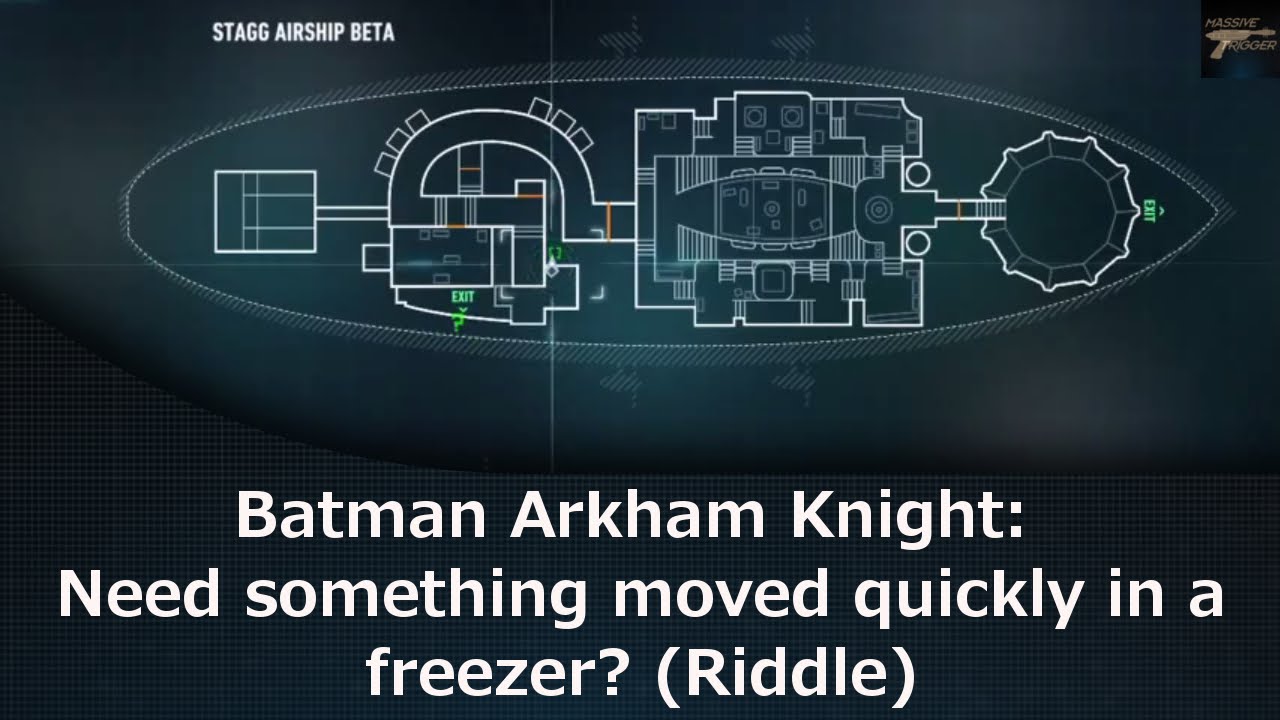 Batman Arkham Knight: Need something moved quickly in a freezer? (Riddle)