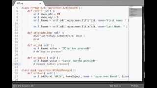 Python [npyscreen] 07 SplitForm and ActionForm