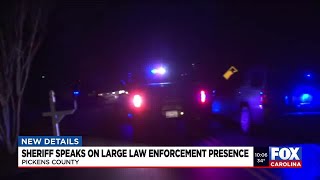Pickens County sheriff speaks on large law enforcement presence