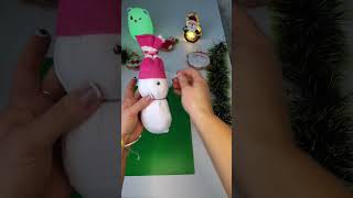 Сніговик з носків/ сніговик/ snowman #зносків #сніговик #snowman / іграшка своїми руками