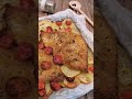 PESCE SPADA CON PATATE E POMODORINI IN FRIGGITRICE AD ARIA