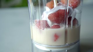 단 3가지로 초간단 🤟딸기스무디Only 3 ingredients Strawberry Smoothie