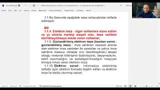 Elektron imza və elektron sənəd haqqında qanun ( 1-ci hissə )