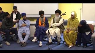 Jathedar Bhai Raghbir Singh Ji speaking with Youth