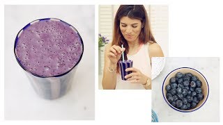 Blueberry Protein Smoothie || VEGAN/PALEO || Eat Burn Sleep