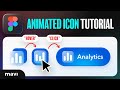 Figma Tutorial: ANIMATED Analytics Icon – INTERACTIVE Glassmorphic Icon (+ HOVER State)