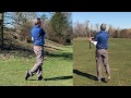 Kirk Junge practice session, free tips - Setup 4 Impact Golf swing.