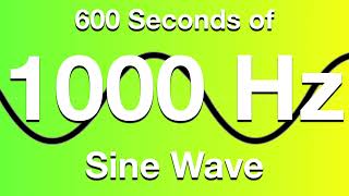 1000Hz (1kHz) Sine Wave Test Tone - 600 Seconds (10 Minutes)