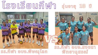 วอลเลย์บอล รายการโรงเรียนกีฬา โรงเรียนกีฬา อบจ.พิษณุโลก พบ กีฬา อบจ.สงขลาพิทยาอนุารณ์ รุ่น18 ปี