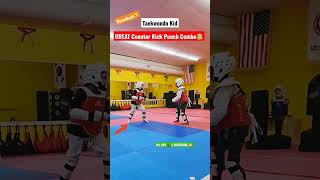 Taekwondo GREAT Counter Kick Punch Combo🤯 Best TKD Technique‼️ #shorts