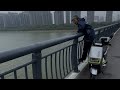 DAY 12 IN CHINA - MAN FISHING ON A BIKE OVER A 1000M BRIDGE