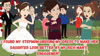 【OSA】I Found My Stepmom Undoing My Dress To Make Her Daughter Look Better At My Rich Man's...