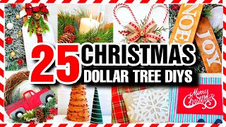 25 DOLLAR TREE DIY CHRISTMAS Decorations & Ideas 🎄