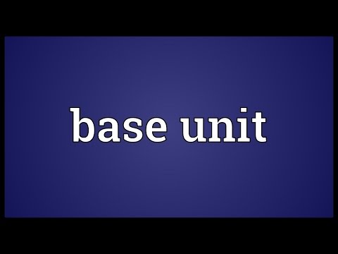 What does base unit mean?