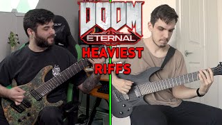 DOOM ETERNAL - Heaviest Guitar Riffs! Feat. @NikNocturnal (8 String Guitar)