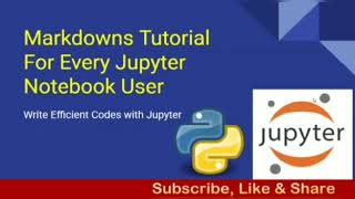 Markdown Tutorial For Every Jupyter Notebook User | #R #Python #Julia