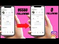 How to unfollow everyone on Instagram AT ONCE with ONE CLICK