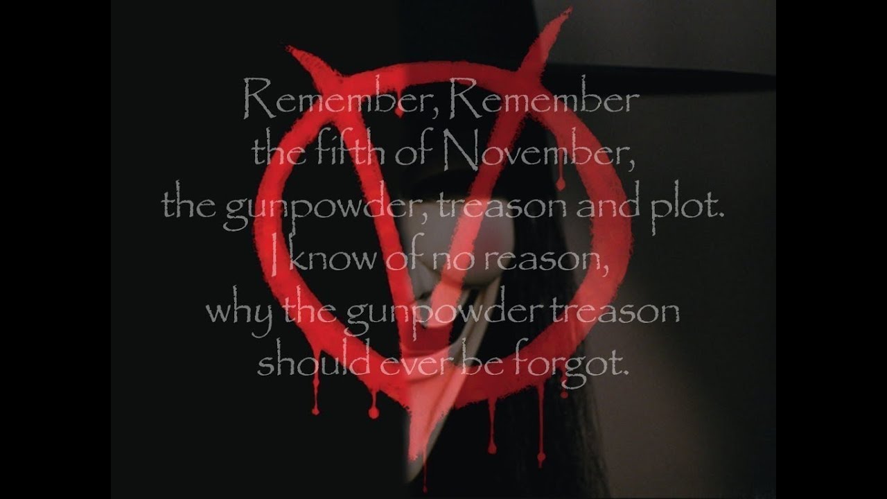 Remember Remember The 5th Of November - Poem - V For Vendetta - YouTube