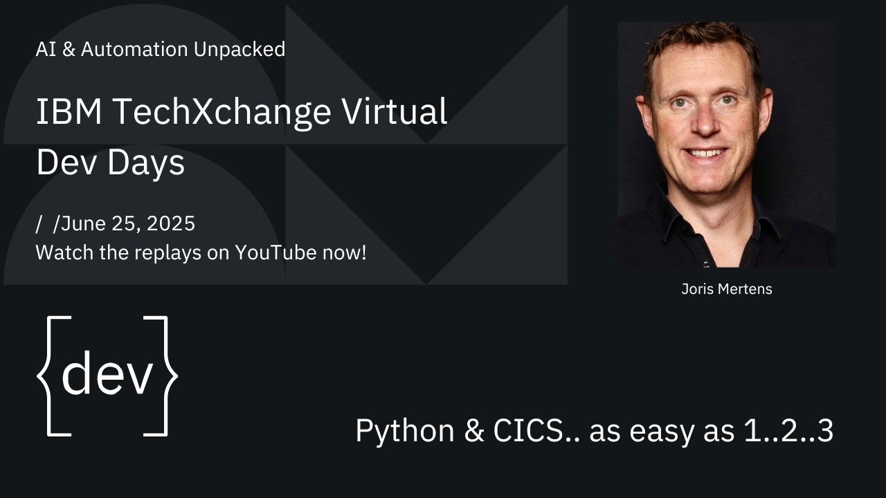 Python Cics As Easy As 1 2 3 Youtube