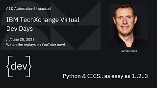Python & CICS: As Easy as 1-2-3