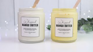 DIY Whipped Mango Butter for Body, Hair, & More | How to make a less 