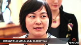 China warns citizens to avoid the Philippines