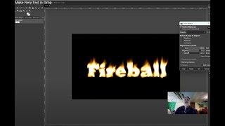 Make Fiery Text in Gimp