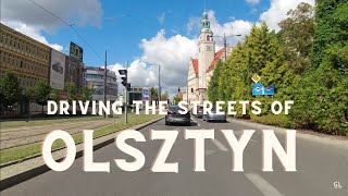 Driving Olsztyn in Poland from Mazury Golf Club in Naterki to Olsztyn City | GlobeLapse #realtime