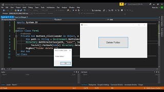 How to Delete Folder in Visual Basic .NET