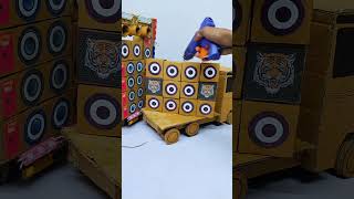 Mini dj truck mini Radha Krishna navratri Durga Puja dj #djtruck #toys #shorts